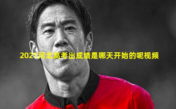 2021河北高考出成绩是哪天开始的呢视频