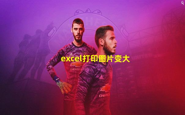 excel打印图片变大
